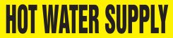 Roll Form Pipe Marker: Hot Water Supply