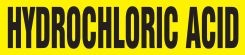 Roll Form Pipe Marker: Hydrochloric Acid