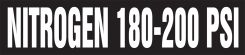 Medical Gas Pipe Marker: Nitrogen 180-200 PSI