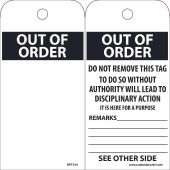 OUT OF ORDER TAG