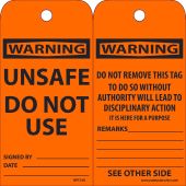 WARNING UNSAFE DO NOT USE TAG