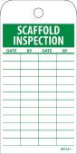 SCAFFOLD INSPECTION TAG