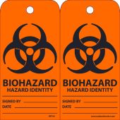 BIOHAZARD HAZARD IDENTITY SIGNED BY___ DATE___ TAG