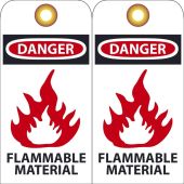OSHA Danger Safety Tag: Flammable Material