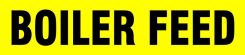Roll Tape Pipe Marker: Boiler Feed