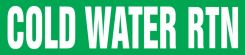 Roll Tape Pipe Marker: Cold Water Rtn