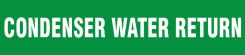 Roll Tape Pipe Marker: Condenser Water Return