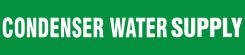 Roll Tape Pipe Marker: Condenser Water Supply