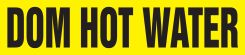 Roll Tape Pipe Marker: Dom Hot Water