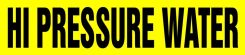 Roll Tape Pipe Marker: Hi Pressure Water