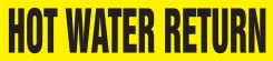 Roll Tape Pipe Marker: Hot Water Return