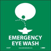EMERGENCY EYE WASH LABEL