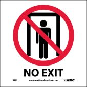 NO EXIT W/GRAPHIC LABEL