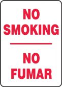 Contractor Preferred Spanish Bilingual Smoking Control Sign: No Smoking