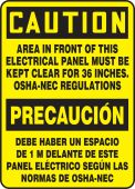 BILINGUAL SAFETY SIGN - SPANISH