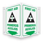 Spanish Bilingual Projection™ Sign: First Aid
