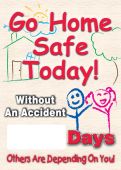 Digi-Day® Magnetic Faces: Go Home Safe Today - Without An Accident - _ Days - Others Are Depending On You