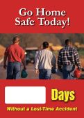 Digi-Day® Magnetic Faces: Go Home Safe Today - _ Days Without A Lost-Time Accident