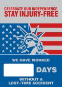 Digi-Day® Magnetic Faces: Celebrate Our Independence - Stay Injury-Free