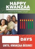 Digi-Day® Magnetic Faces: Happy Kwanzaa - Safety Is A Family Value - _ Days until Kwanzaa Begins
