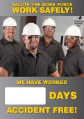 Digi-Day® Magnetic Faces: Make Time For Safety Everyday - We Have Worked _ Days Without A Lost Time Injury