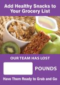 Digi-Day® Magnetic Faces: Add Healthy Snacks To Your Grocery List - Our Team Has Lost _ Pounds - Have Them Ready To Grab And Go