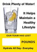 Digi-Day® Magnetic Faces: Splash It Down Daily - Add Lemon To Your Water For A Zesty Twist - Our Team Has Lost _ Pounds