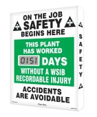 Digi-Day® Lite Electronic Scoreboard: This Plant Has Worked _ Days Without A WSIB Recordable Injury