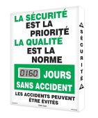 Digi-Day® Lite Electronic Scoreboard: La Securite Est La Priorite La Qualite est La Norme ___ Jours Sans Accident