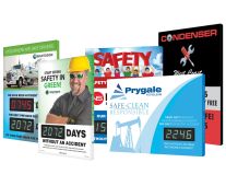 Custom Digi-Day® Electronic Safety Scoreboards