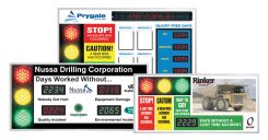 Custom Signal Digi-Day® Electronic Scoreboards: Standard Face