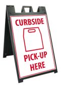 CURBSIDE PICK-UP SIGN/STAND