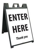 ENTER, SIDEWALK STAND/SIGN