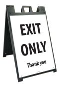 EXIT, SIDEWALK STAND/SIGN