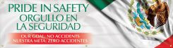 Safety Motivational Banners: ORGULLO EN LA SEGURIDAD