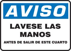 Spanish Bilingual Safety Sign