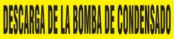 Spanish Pipe Marker: Descarga De La Bomba De Condensado