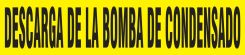 Spanish Pipe Marker: Descarga De La Bomba De Condensado