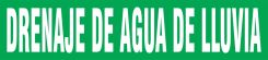 Spanish Pipe Marker: Drenaje De Agua De Lluvia