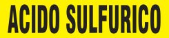 Spanish Pipe Marker: Acido Sulfurico