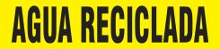 Spanish Pipe Marker: Agua Reciclada