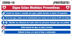 COVID-19 PROTECT YOURSELF! BANNER, SPANISH
