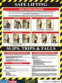POSTER, SAFE LIFTING/SLIPS, 24 X 18, LAMINATED PAPER, SPANISH