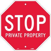 STOP PRIVATE PROPERTY SIGN