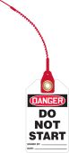 OSHA Danger Safety Tag: Loop 'n Lock™ Tie Tag - Do Not Start