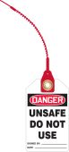 Loop 'n Lock OSHA Danger Safety Tag: Unsafe - Do Not Use