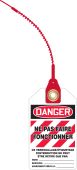 French Loop 'n Lock™ OSHA Danger Safety Tag: Ne Pas Faire Fonctionner