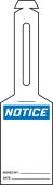 Loop 'n Strap™ OSHA Notice Safety Tag: Blank