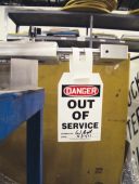 French Loop 'n Strap™ OSHA Danger Safety Tag: Out Of Service