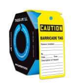 OSHA Caution Tags By-The-Roll: Barricade Tag
